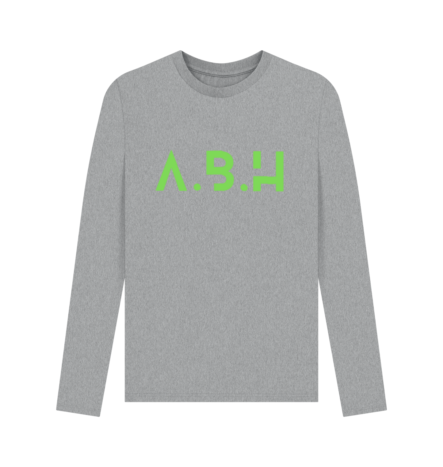 Athletic Grey Printed Long Sleeve T Shirt Front
