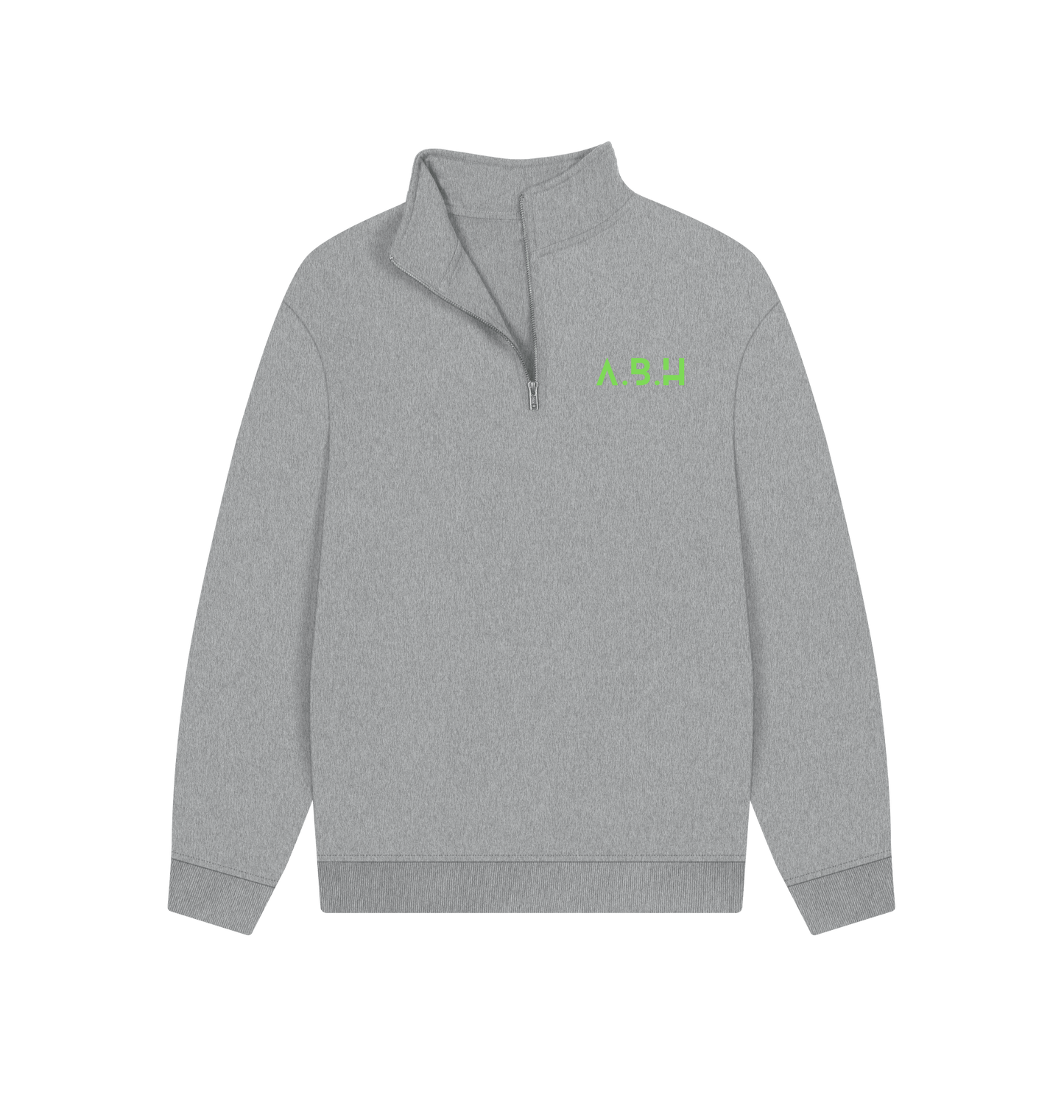 Athletic Grey Printed Sweater Front