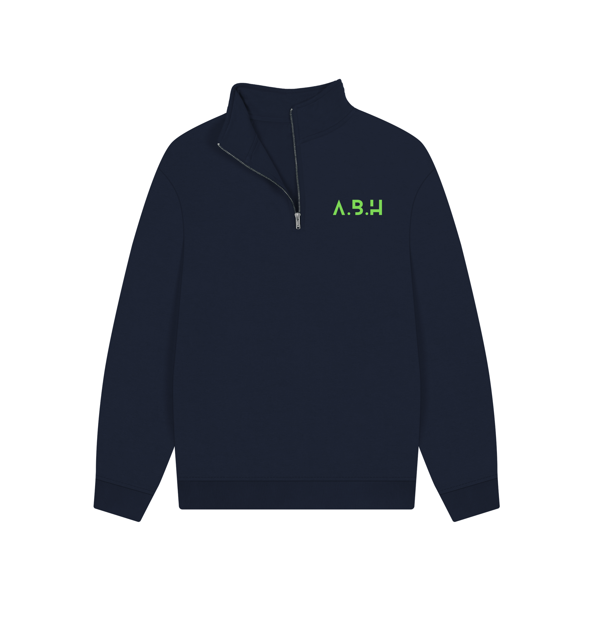Navy Printed Sweater Front