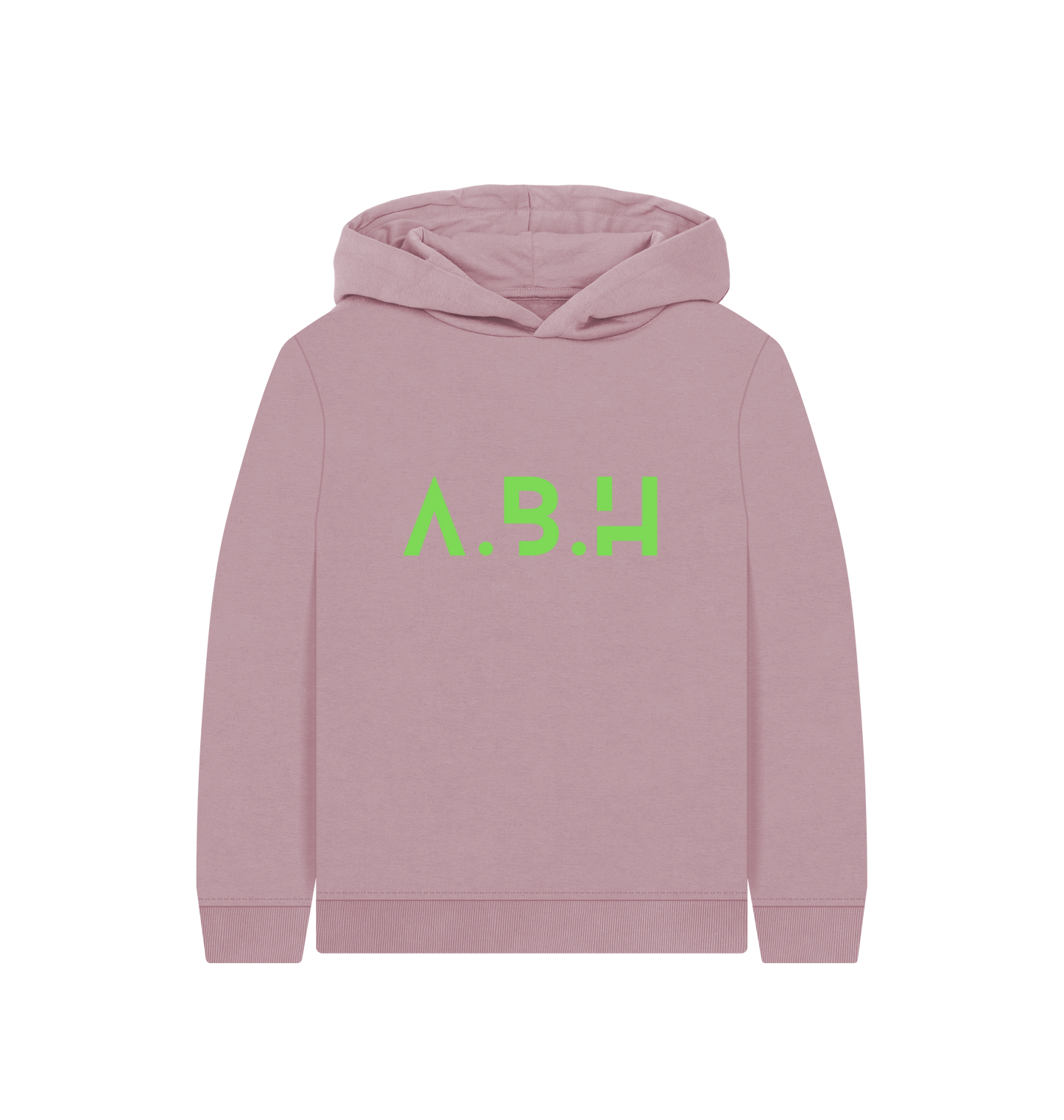 Mauve Printed Kids Hoodie Front
