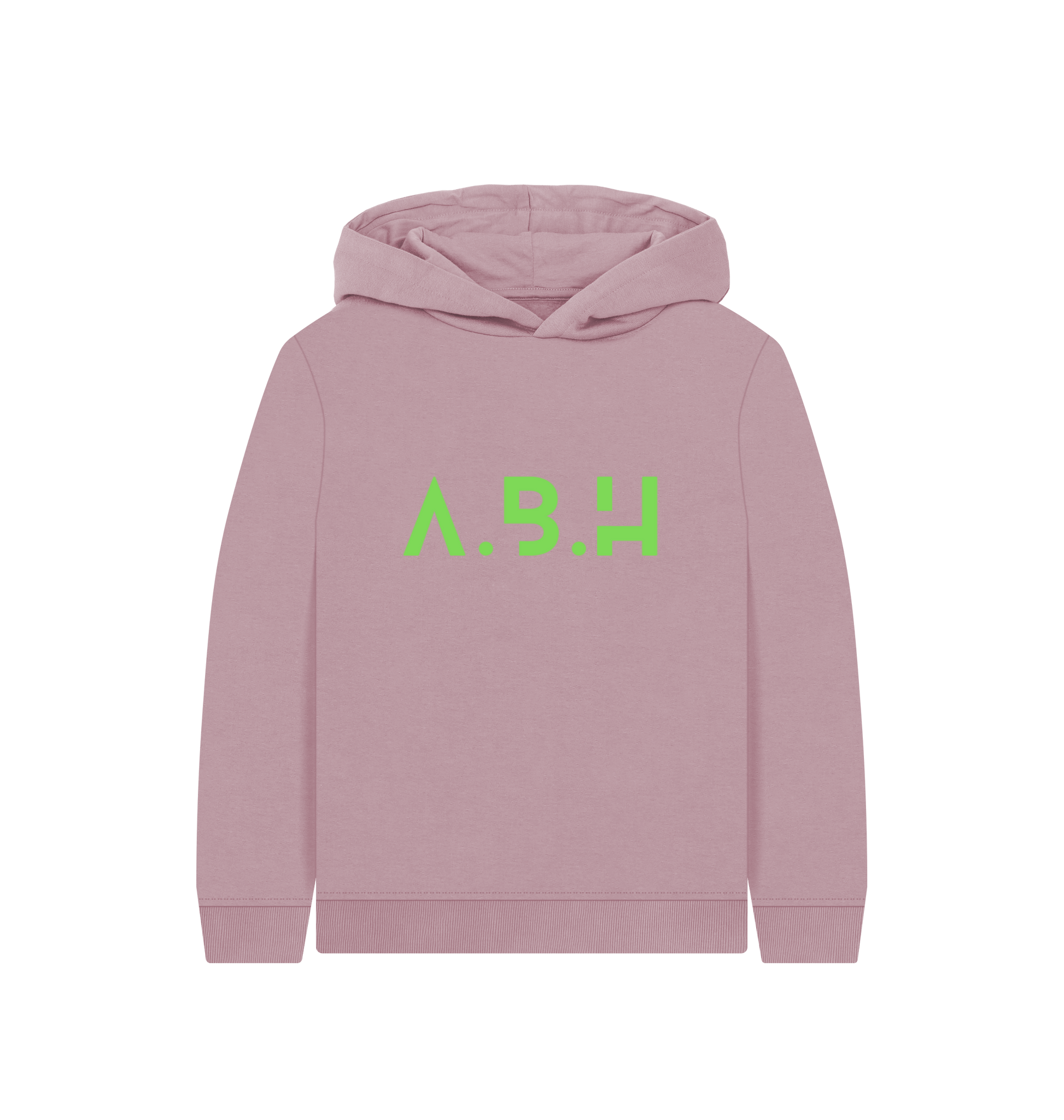 Mauve Printed Kids Hoodie Front