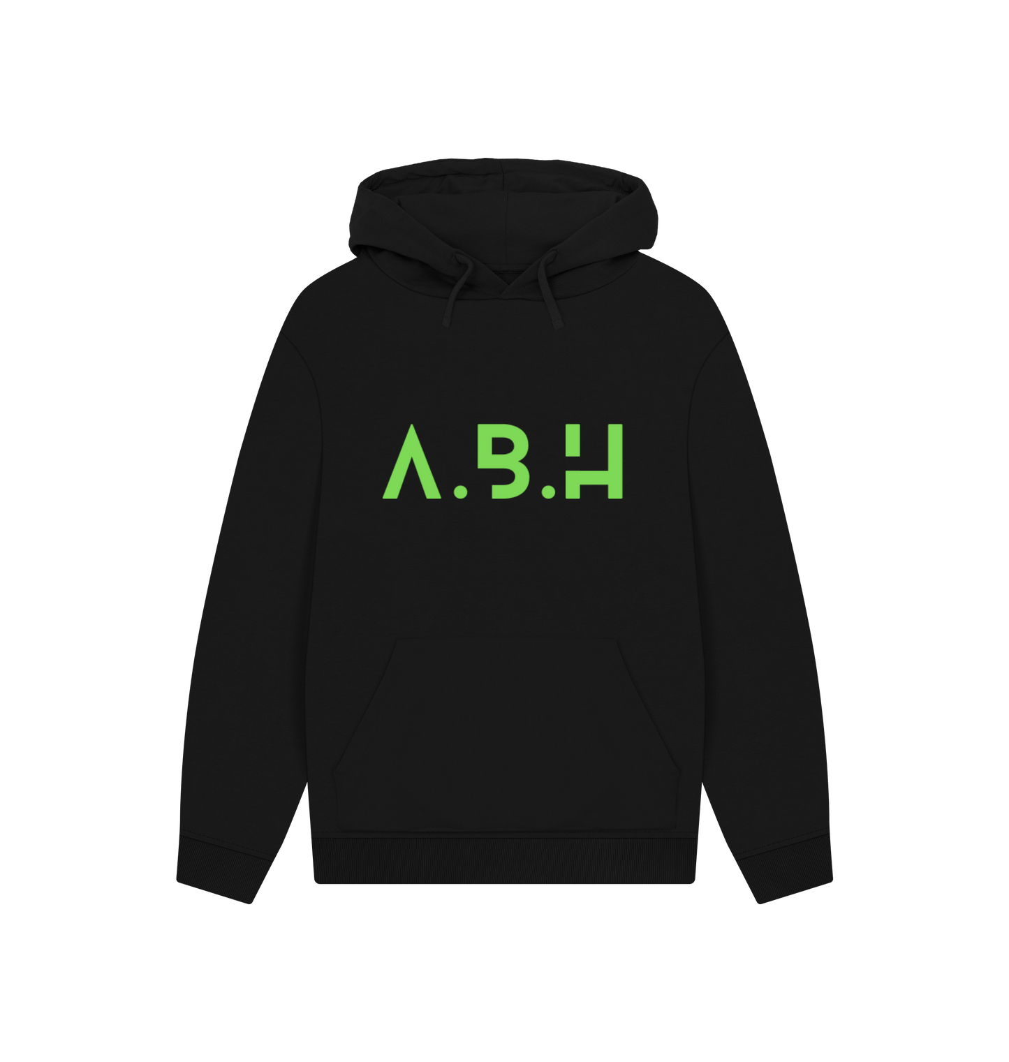 Black Printed Hoody Front