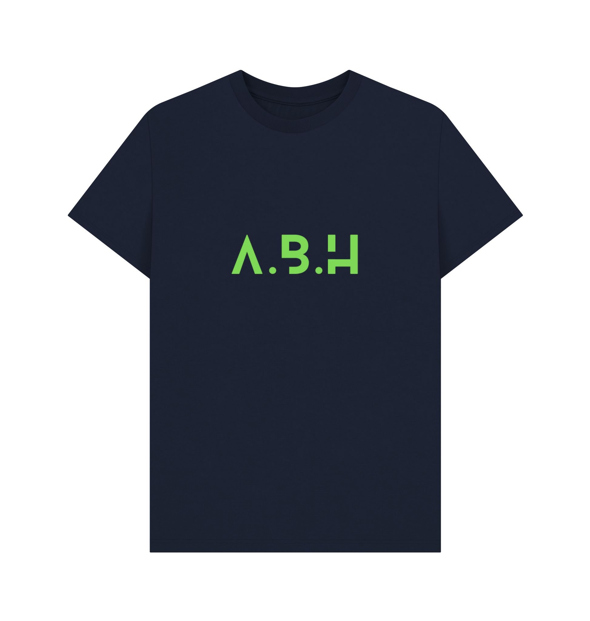 Navy Blue Printed T-shirt Front