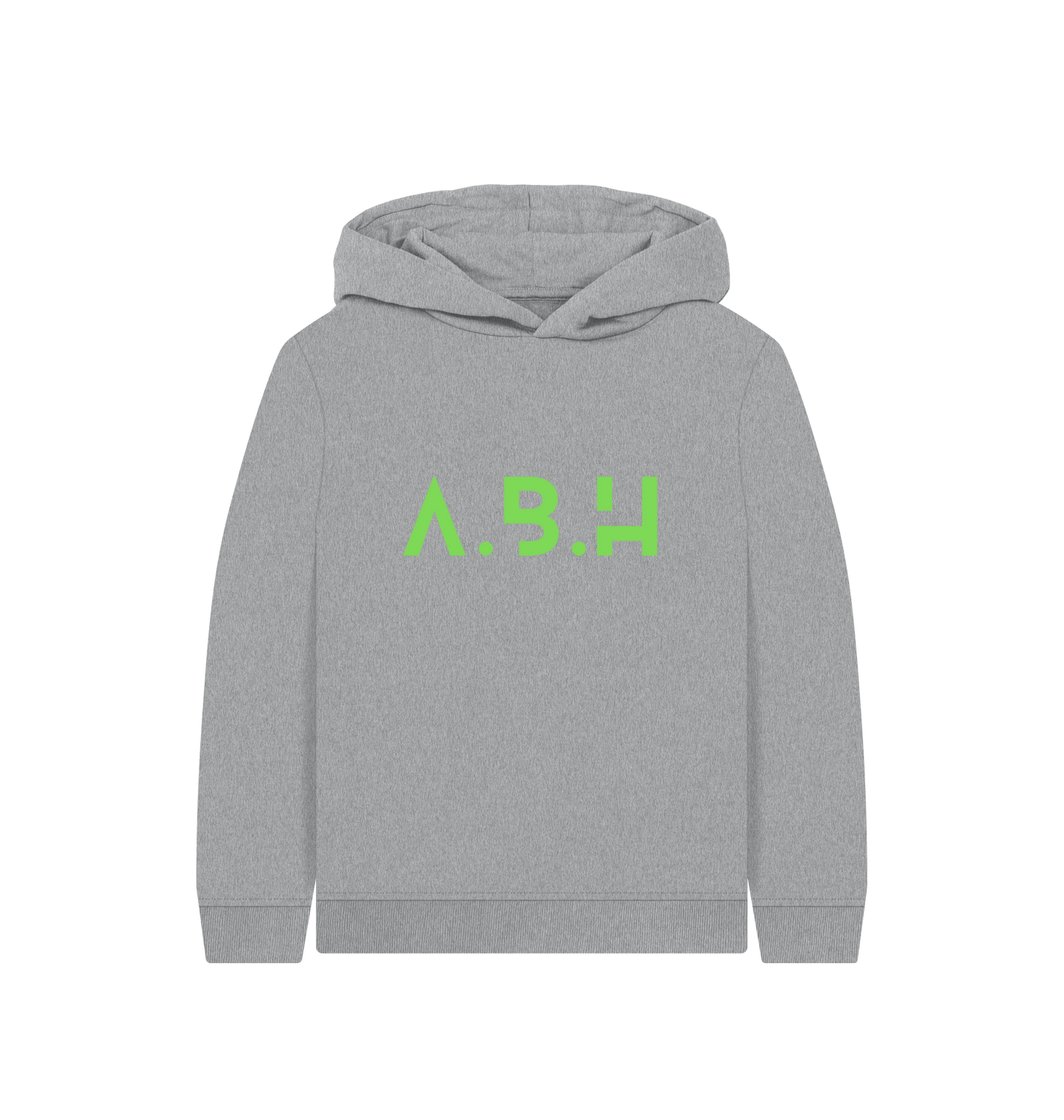 Athletic Grey Printed Kids Hoodie Front