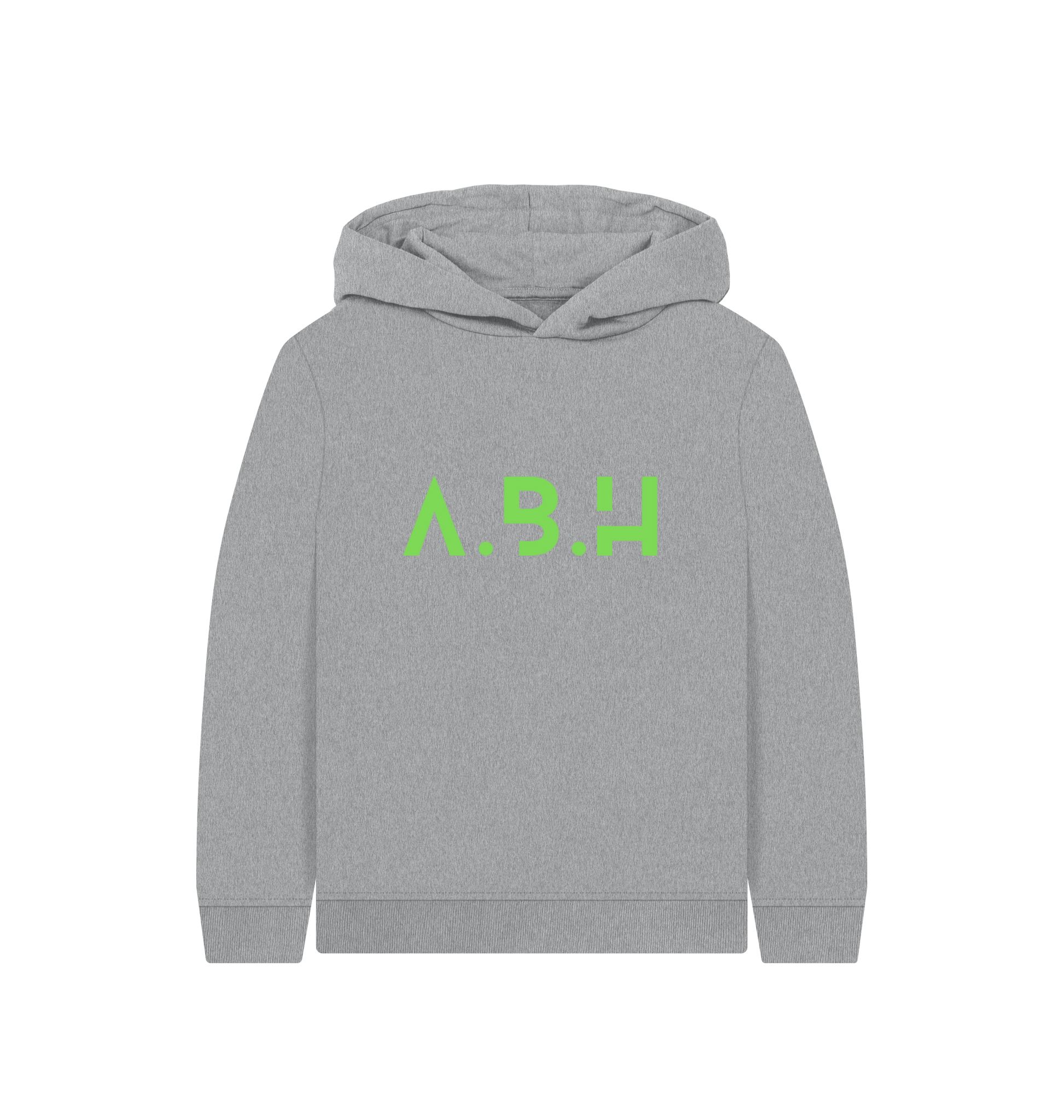 Athletic Grey Printed Kids Hoodie Front