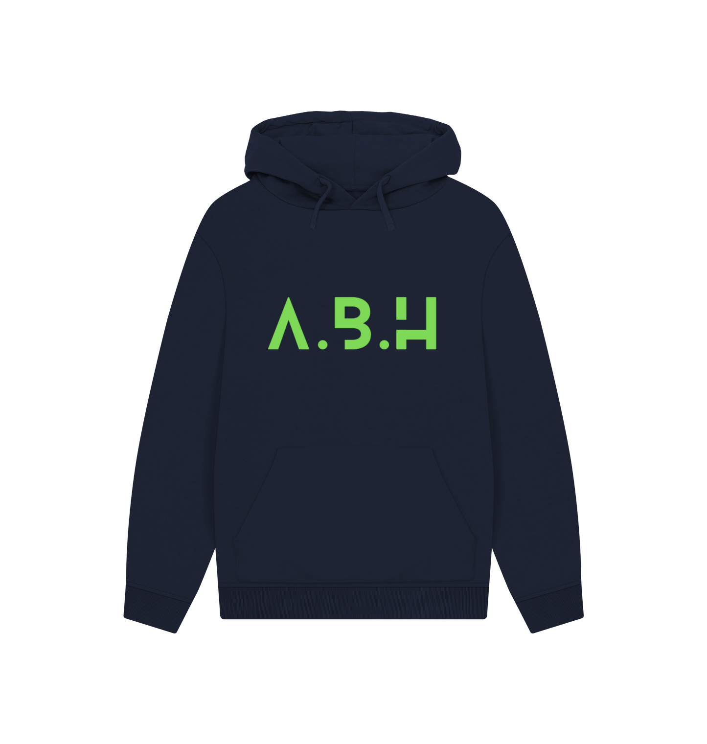 Navy Printed Hoody Front